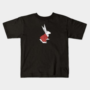 Origami Red Bunny _ Bunniesmee Wonderland Kids T-Shirt